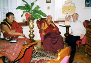 Lopon Tenzin Namdak Rinpoche u Jerzego Strączyńskiego
